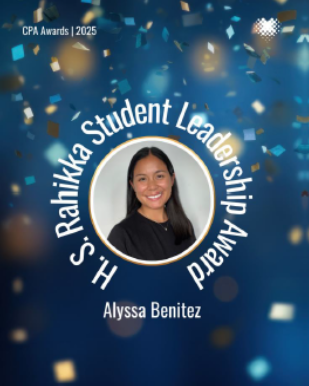 Alyssa Benitez, Physiotherapist Student and winner of the H.S. Rahnikka Student Leadership Award from CPA
