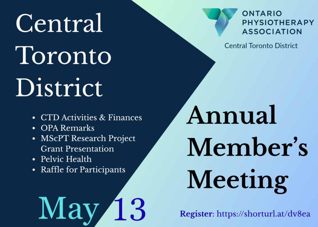 Graphic highlighting details and topics about CTD Annual Members Meeting