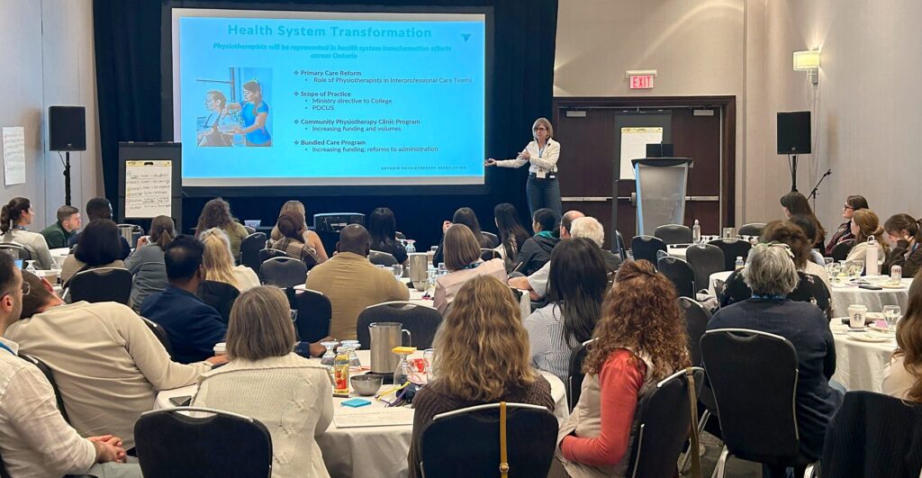 Sarah Hutchison, OPA CEO presenting at Elevate