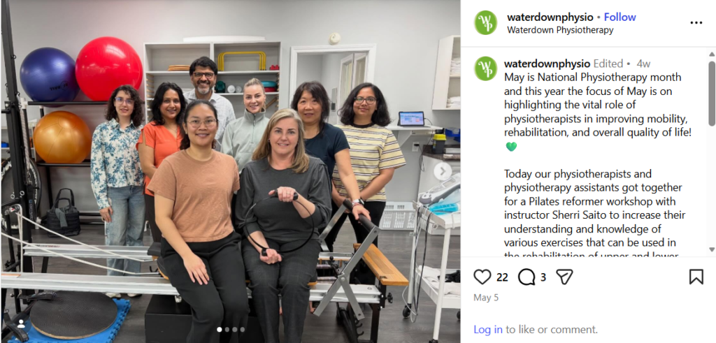 Waterdown Physiotherapy Celebrating National Physiotherapy Month